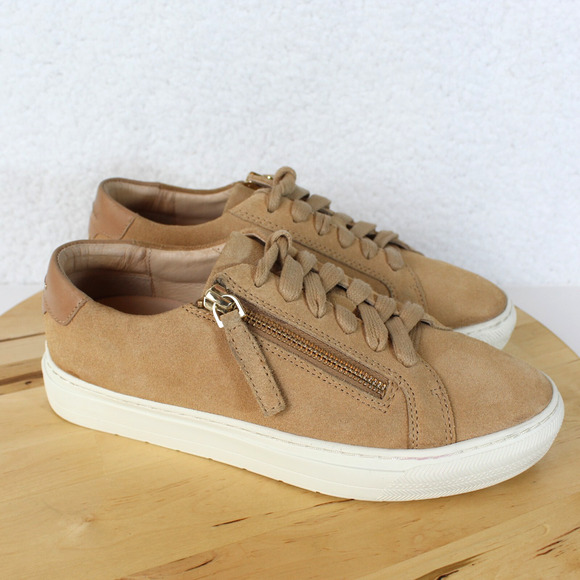 Frankie4 Suede Sneaker Womens 7 Lace Up Zip Comfort Shoe Slip On Walking - Picture 1 of 10